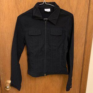 Ricki's Stretch - Black zip up spring jacket